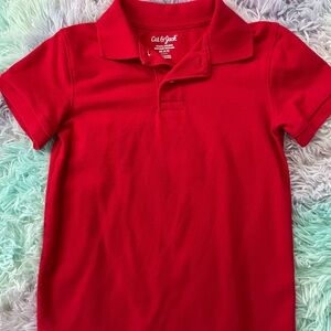 Cat & Jack Red Kids Polo Shirt